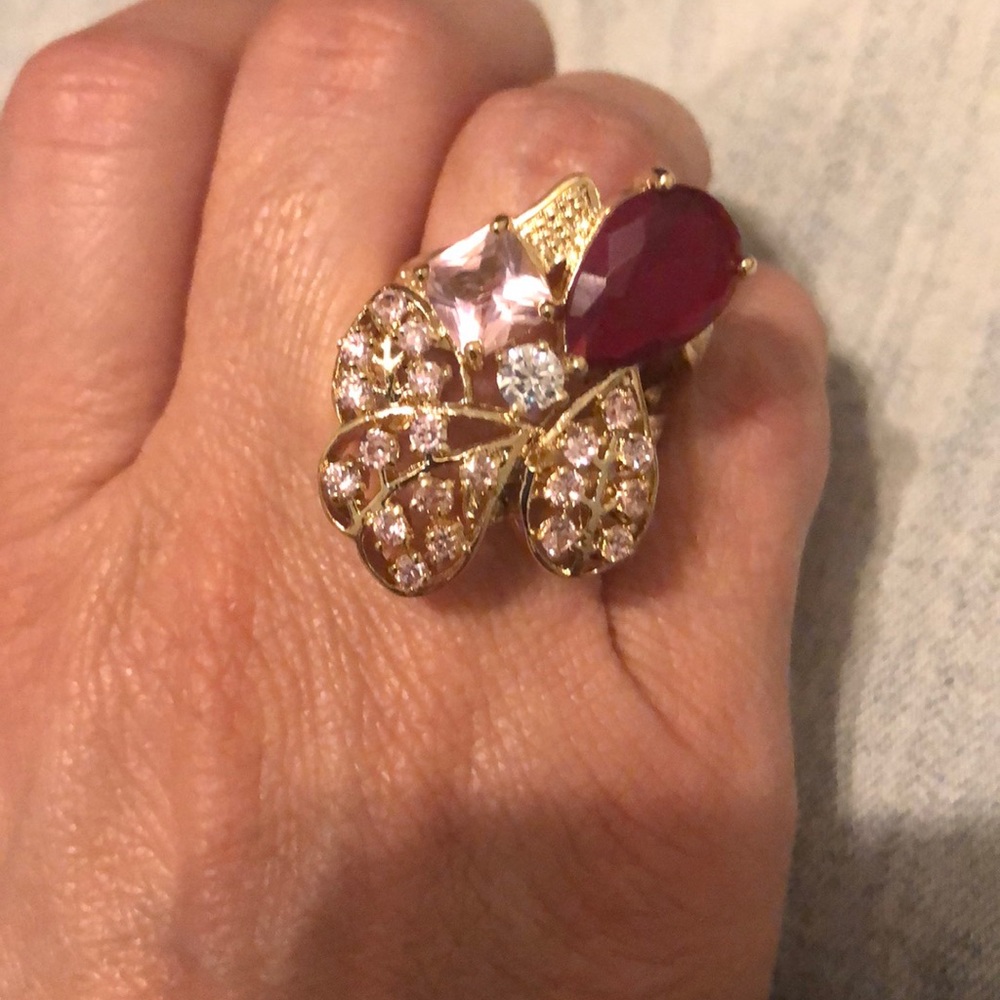 Adjustable gold ring - Picture 3 of 4